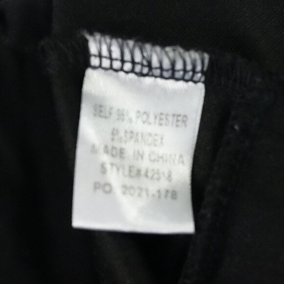 LNC Michel Womens Medium Black Crop Top Peekaboo Chest Long Sleeve Polyester - Picture 5 of 5